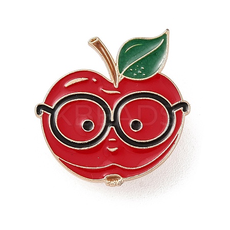 Teacher's Day Theme Rack Plating Light Gold Alloy Brooches JEWB-Z016-01KCG-03-1