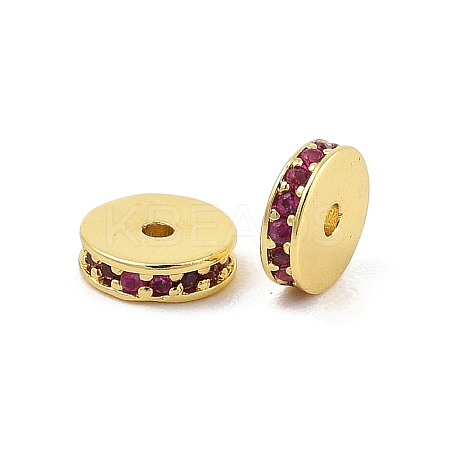 Rack Plating Brass Micro Pave Cubic Zirconia Beads KK-F879-16G-02-1