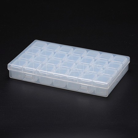 2Pcs Polypropylene Plastic Bead Storage Containers CON-YW0001-20-1
