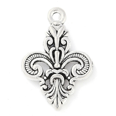 Tibetan Style Alloy Flower Pendants X-TIBEP-S291-22-RS-1
