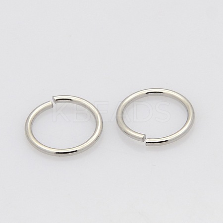 Tarnish Resistant 304 Stainless Steel Saw Cut Open Jump Rings STAS-N015-04-10x0.8mm-1
