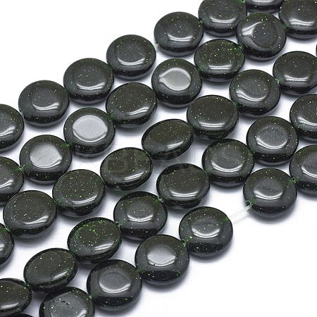 Synthetic Green Goldstone Beads Strands G-G793-07B-03-1