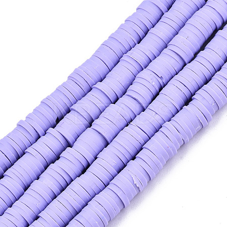 Handmade Polymer Clay Beads Strands CLAY-R089-6mm-120-1