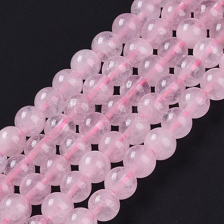 Natural Rose Quartz Beads Strands X-G-E252-01-6mm-1
