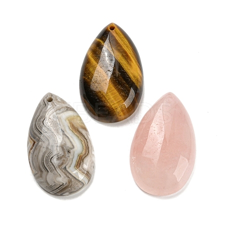 Natural Mixed Gemstone Pendants G-F760-01A-1