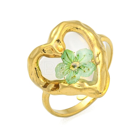 Brass Adjustable Rings for Women RJEW-G265-10G-C01-1
