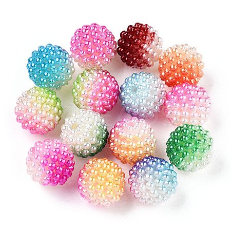 ABS Plastic Beads KY-T041-02-12MM-A-1