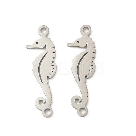 Ocean 201 Stainless Steel Laser Cut Sea Animals Connector Charms STAS-P428-03B-P-1