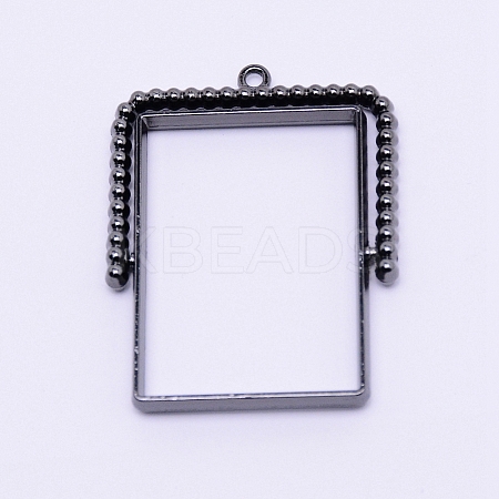 Alloy Open Back Bezel Pendants LS-PALLOY-WH0071-59B-RS-1