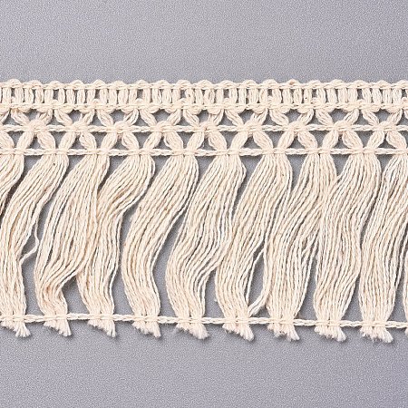 Cotton Lace Ribbon Edge Trimmings LS-OCOR-WH0032-68-1