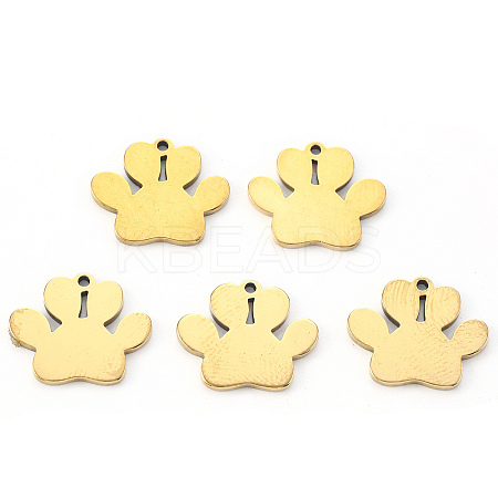 PVD Vacuum Plating 304 Stainless Steel Charms X-STAS-N092-46G-1