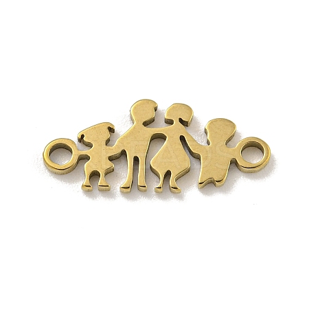Ion Plating(IP) 201 Stainless Steel Connector Charms STAS-S146-03G-1