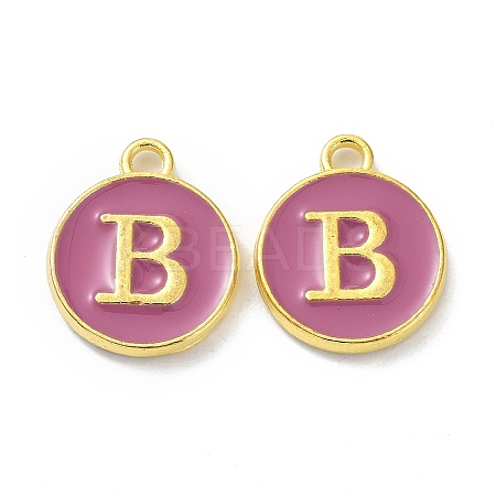 Golden Plated Alloy Enamel Charms ENAM-XCP0001-13B-1