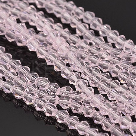 Bicone Glass Beads Strands LS-EGLA-P016-4mm-13-1