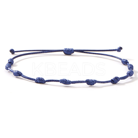 Adjustable Polyester Cord Braided Bracelets for Friendship Couple UP1845-12-1
