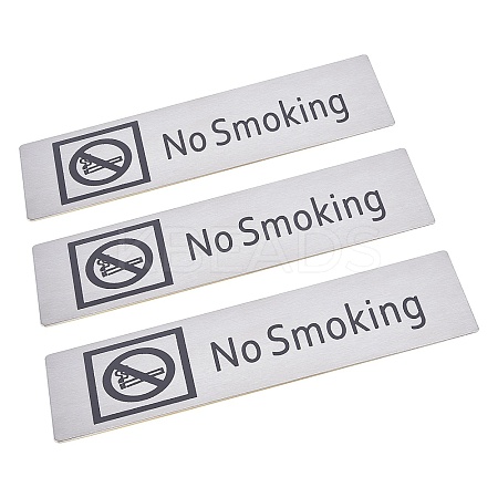 430 Stainless Steel Sign Stickers STAS-GF0001-06D-1