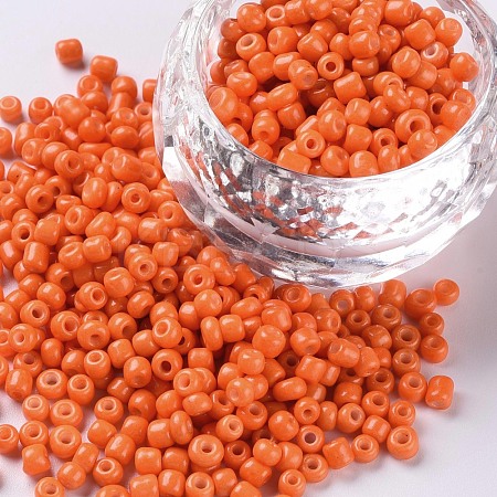Baking Paint Glass Seed Beads SEED-S003-K4-1