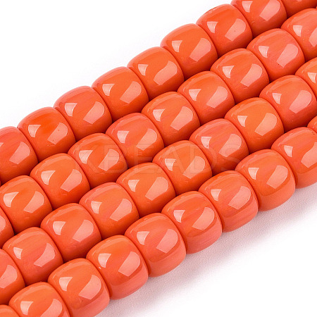 Opaque Glass Beads Strands GLAA-NH0002-B04-1