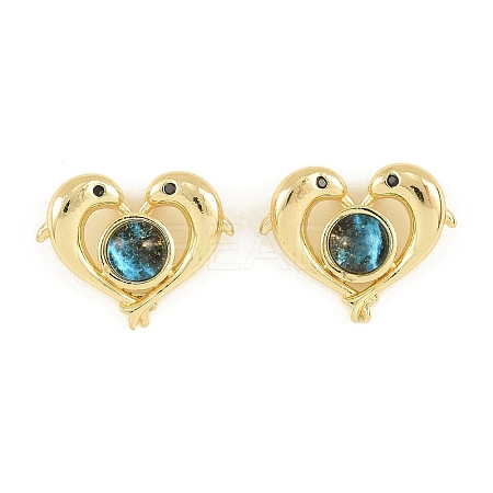 Brass Enamel Pendants KK-I477-03G-1