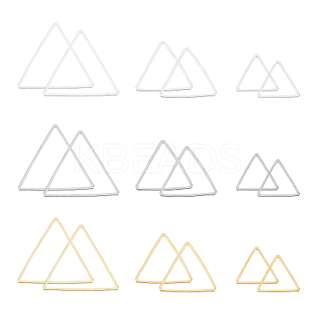 90Pcs 9 Style Brass Linking Rings KK-AR0002-33-1