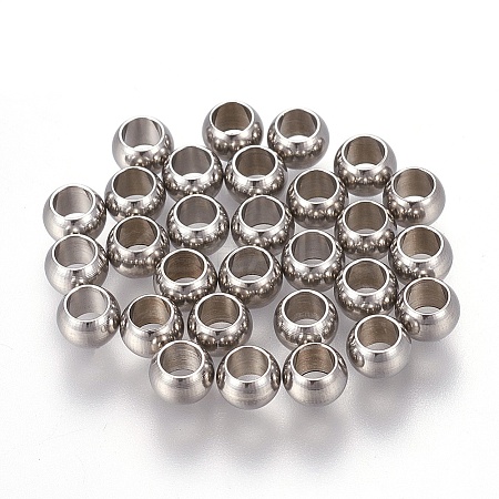 Tarnish Resistant 202 Stainless Steel Beads X-STAS-F170-04P-A-1