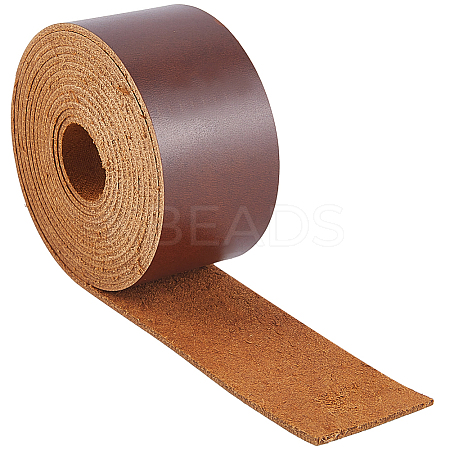 2M Flat AB Grade Cowhide Leather Cord AJEW-WH0479-73C-03-1