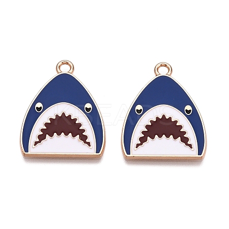 Alloy Enamel Pendants ENAM-T020-60B-1