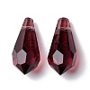 Faceted Transparent A5 Glass Pendants GLAA-D003-03-3