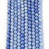 Ombre Effect Dyed Electroplate Opaque Glass Beads Strands EGLA-Q130-01A-04-2