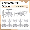 40Pcs 304 Stainless Steel Pendants STAS-LP0002-48-2