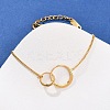 304 Stainless Steel Link Bracelets for Women BJEW-G755-01G-2
