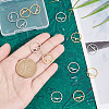 12Pcs 2 Clors 201 Stainless Steel Links Rings STAS-UN0041-28-3