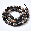 Natural Black Sunstone Beads Strands X-G-N328-48A-01-2