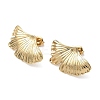 304 Stainless Steel Leaf Stud Earrings EJEW-K268-68G-4