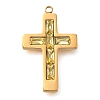 304 Stainless Steel Rhinestone Charms STAS-P369-14G-04-1