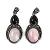 Natural Rose Quartz & Obsidian Pendants G-I370-08AS-05-1