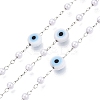 Handmade Lampwork&Imitation Pearl Beads Chains CHS-T006-13P-1