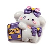 Opaque Resin Cute Puppy Cabochons CRES-P026-B03-1