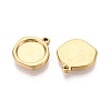 304 Stainless Steel Pendant Cabochon Settings X-STAS-T067-70B-G-2