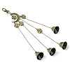 Iron Witch Bells Pendant Decor HJEW-JM02182-4