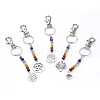 Tibetan Style Alloy Keychain KEYC-JKC00150-1