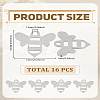 16Pcs 304 Stainless Steel Charms STAS-LP0003-35-2