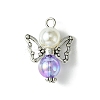 Imitation Pearl Acrylic Pendants PALLOY-JF02624-03-2