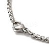 Non-Tarnish Flat Round with Demon Seal Pendant Necklaces LS-NJEW-C044-03P-3