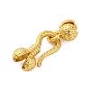 Rack Plating Brass Hook and S-Hook Clasps KK-Z070-39G-1