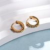 304 Stainless Steel Clear Cubic Zirconia Hoop Earrings EJEW-D331-18A-G-4