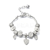Alloy European Beads Charm Bracelets BJEW-F495-15P-2