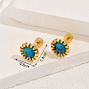 Stainless Steel Flat Round Stud Earrings DQ9727-5