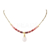 Natural Malaysia Jade Pendant Nekclaces NJEW-JN05917-3