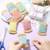 8 Rolls 8 Colors 10M Two Tone Cotton Cords OCOR-CJ0004-14-4